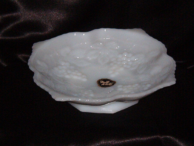 Anchor Hocking Vintage Milk Glass Square Footed Bowl