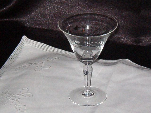 Etched Crystal Liquor Coctail