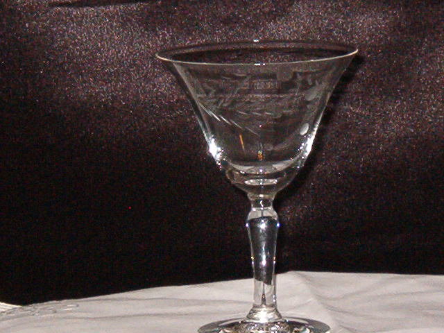 Etched Crystal Liquor Coctail