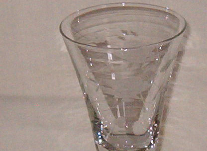 Imperial Glass Etched Goblet