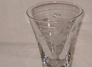 Imperial Glass Etched Goblet