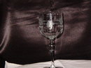 Etched Crystal Water Goblet