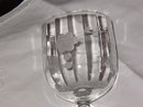 Etched Crystal Water Goblet