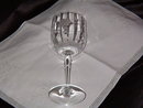 Etched Crystal Water Goblet