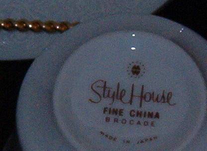 Style House Brocade Cup & Saucer