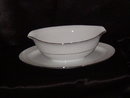 Style House Brocade Gravy Boat w/Attached Underplate