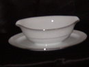 Style House Brocade Gravy Boat w/Attached Underplate