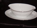 Style House Brocade Gravy Boat w/Attached Underplate