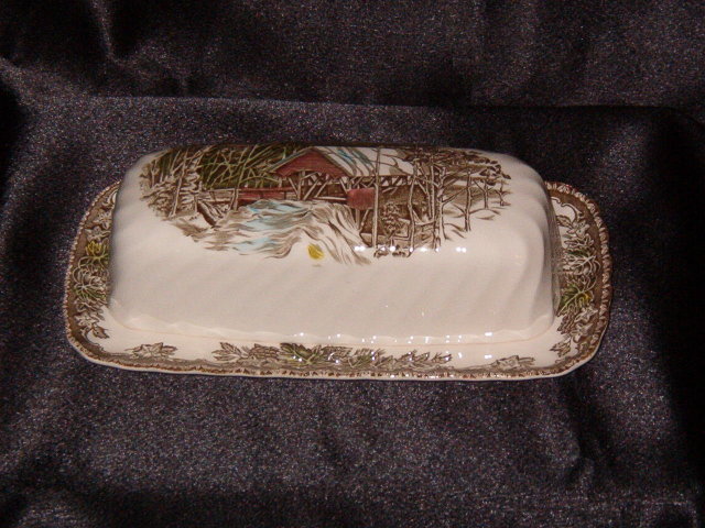 Johnson Brothers The Friendly Village 1/4 Pound Butter Dish