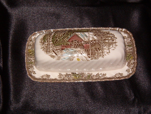 Johnson Brothers The Friendly Village 1/4 Pound Butter Dish