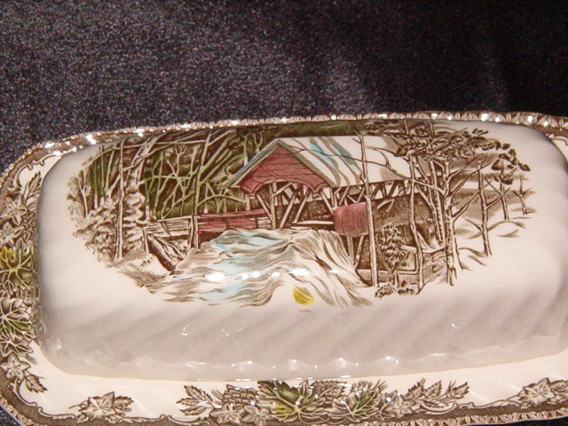 Johnson Brothers The Friendly Village 1/4 Pound Butter Dish