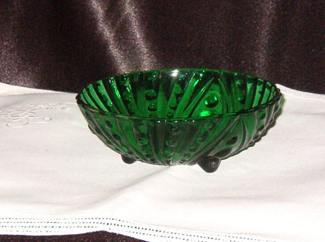 Anchor Hocking Burple Green Small Desert Bowl