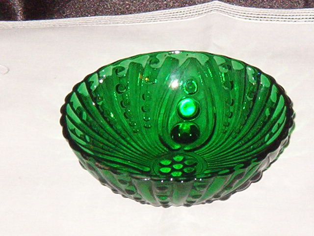 Anchor Hocking Burple Green Small Desert Bowl