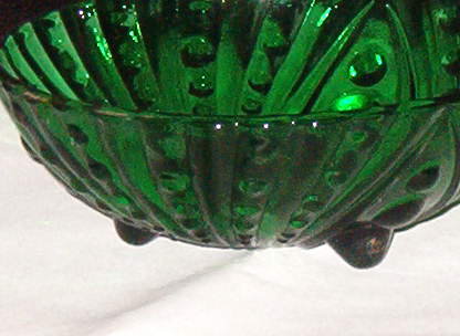 Anchor Hocking Burple Green Small Desert Bowl