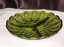Anchor Hocking Fairfield Divided Relish Dish