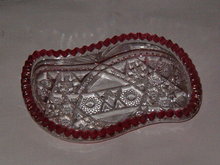McKee Glass Co Fentec Olive Dish