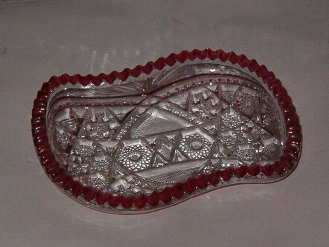 McKee Glass Co Fentec Olive Dish