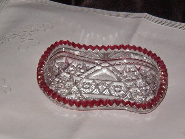 McKee Glass Co Fentec Olive Dish
