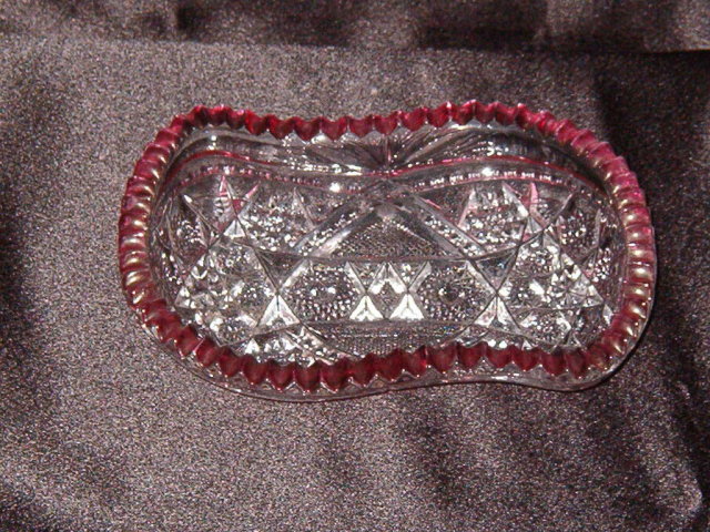 McKee Glass Co Fentec Olive Dish
