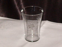 Etched Juice Glass