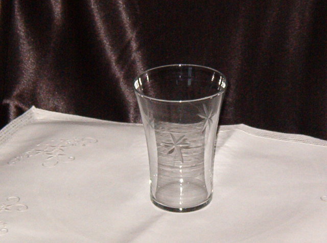 Etched Juice Glass