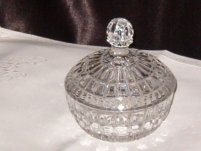 Lead Crystal Candy Dish