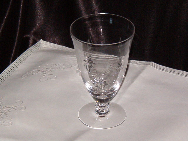 Crystal Star Etched Stemware Ice Tea