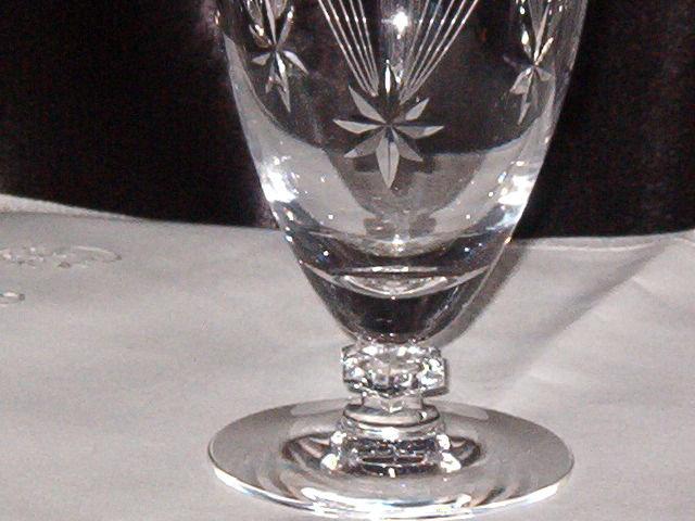 Crystal Star Etched Stemware Ice Tea
