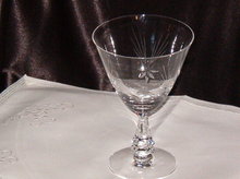 Crystal Star Etched Stemware Water Goblet
