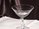 Crystal Star Etched Stemware Champagne/Sherbet