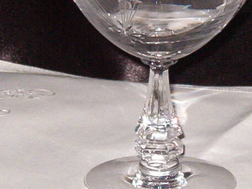 Crystal Star Etched Stemware Champagne/Sherbet