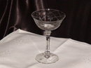 Vintage Etched Stemware Champagne Tall Sherbet