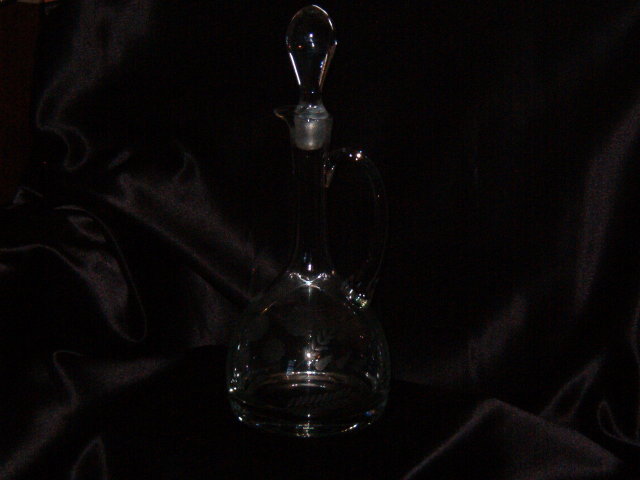 Crystal Romanian Empress Pattern Decanter