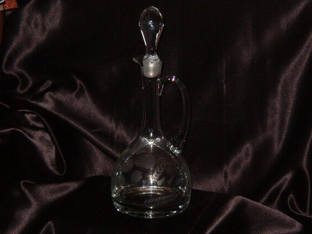 Crystal Romanian Empress Pattern Decanter