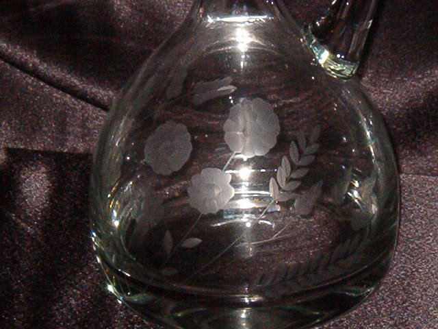 Crystal Romanian Empress Pattern Decanter