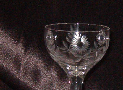 Vintage Etched Stemware - Sherry