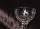 Vintage Etched Stemware - Sherry