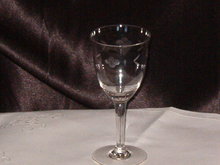 Vintage Etched Stemware Wine