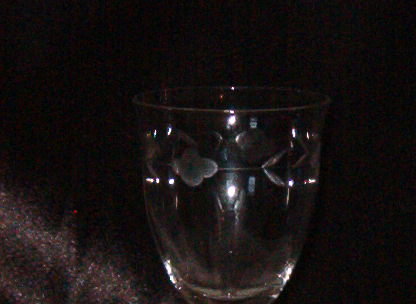 Vintage Etched Stemware Wine