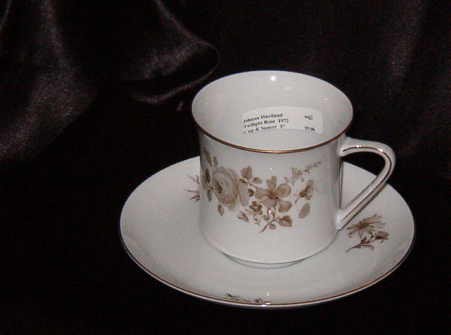 Johann Haviland Twilight Rose Cup & Saucer