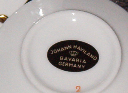 Johann Haviland Twilight Rose Cup & Saucer