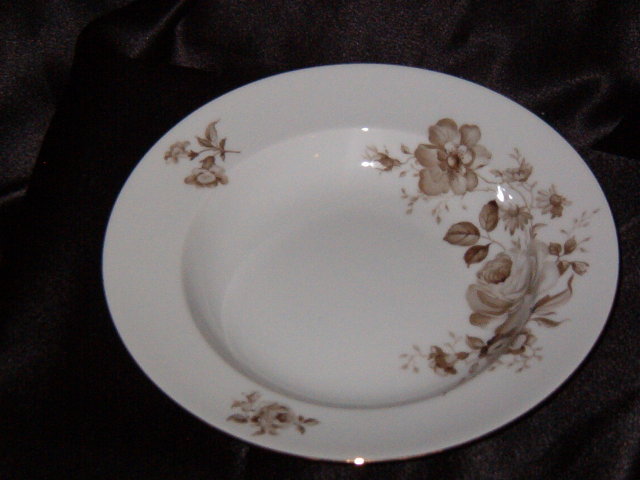 Johann Haviland Twilight Rose Rimmed Soup Bowl