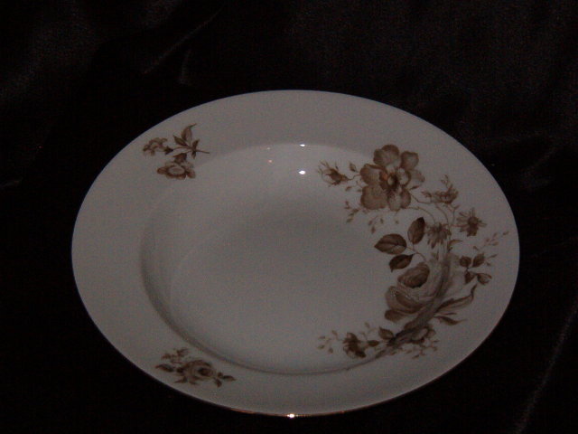 Johann Haviland Twilight Rose Rimmed Soup Bowl