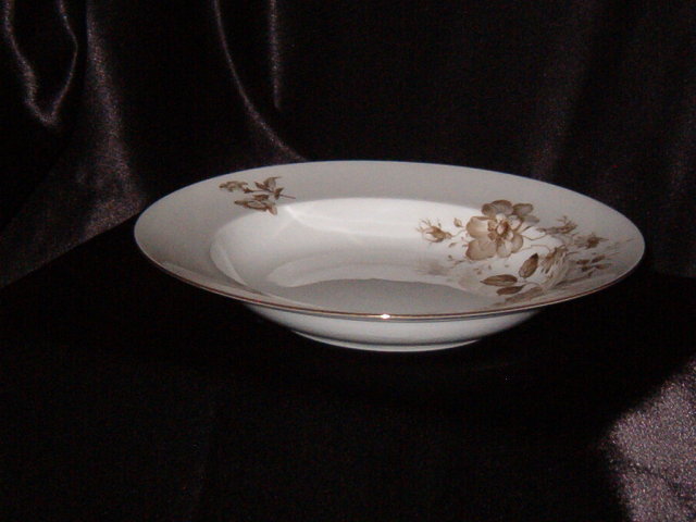 Johann Haviland Twilight Rose Rimmed Soup Bowl