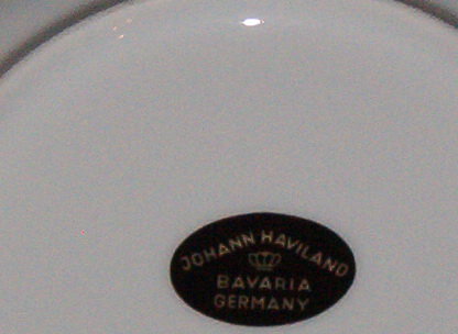 Johann Haviland Twilight Rose Rimmed Soup Bowl