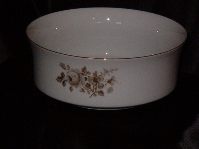 Johann Haviland Twilight Rose Round Vegetable Bowl