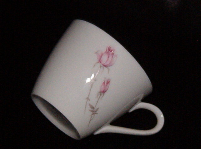 Rose China Duet Cup