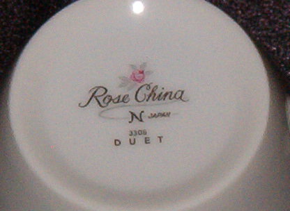 Rose China Duet Cup