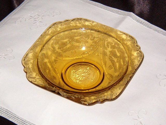 Federal Glass Madrid Amber 1976 Soup Bowl