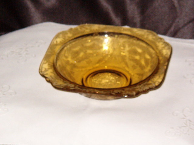 Federal Glass Madrid Amber 1976 Soup Bowl